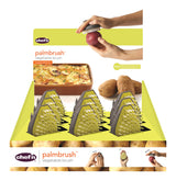 Chef'n Palmbrush Gray/Yellow Plastic Vegetable Brush, Pack of 9