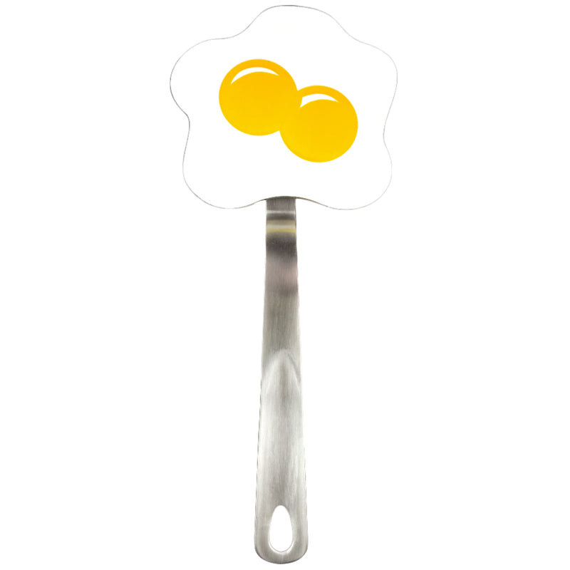 Tovolo Spatulart White and Yellow Nylon/Stainless Steel Egg Turner, Pack of 6