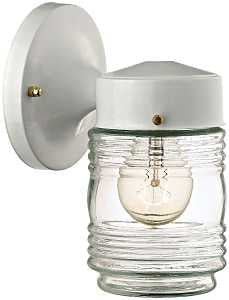 Boston Harbor W15WH01-33883L Outdoor Wall Lantern, 120 V, 60 W, A19 or CFL Lamp, Steel Fixture, White, White Fixture