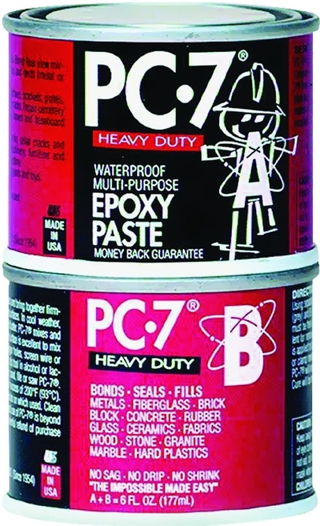 Protective Coating PC-7 0.5LB. 2-Part Epoxy Adhesive, Gray, Paste, 0.5 lb Jar