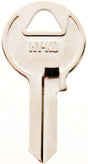 Hy-Ko 11010M1 Key Blank, Brass, Nickel, For: Master Cabinet, House Locks and Padlocks, M1 Key Number, Pack of 10
