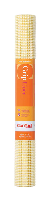 Con-Tact Beaded Grip 5 ft. L X 18 in. W Almond Non-Adhesive Shelf Liner, Pack of 6