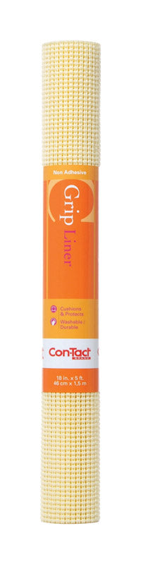 Con-Tact Beaded Grip 5 ft. L X 18 in. W Almond Non-Adhesive Shelf Liner, Pack of 6