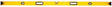 STANLEY 43-572 Box Beam Level, 72 in L, 3-Vial, 2-Hang Hole, Non-Magnetic, Aluminum, Black/Yellow