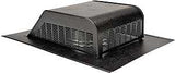 Lomanco LomanCool 730B Static Roof Vent, 12-3/16 in OAW, 30 sq-in Net Free Ventilating Area, Aluminum, Black, Pack of 6