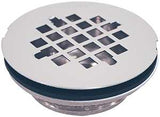 Oatey 42070 Shower Drain, Brass, Stainless Steel, For: Preformed Shower Stall Bases