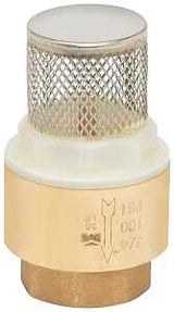 B & K ProLine Series 101-324NL Foot Valve, 3/4 in Connection, FPT, Brass Body