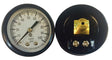 Simmons 1307 Pressure Gauge, 1/8 in Connection, MPT, 2 in Dial, Steel Gauge Case, 0 to 100 lb, Center Back Connection