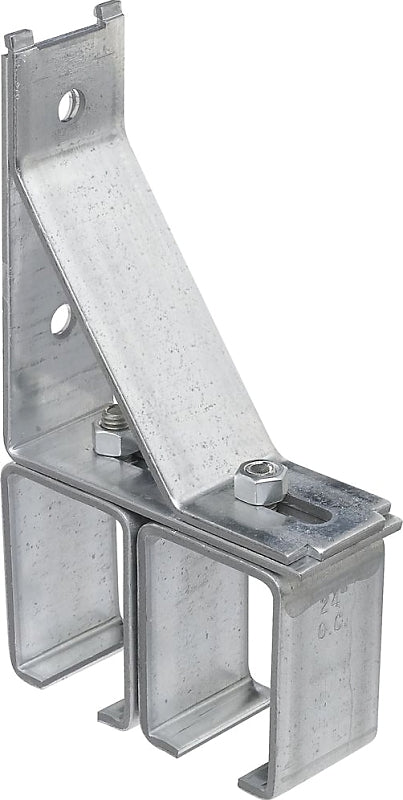 National Hardware N104-414 Box Rail Bracket, 4-25/32 in W x 1-3/4 in D x 8-1/16 in H Dimensions, Steel, Galvanized, Pack of 2