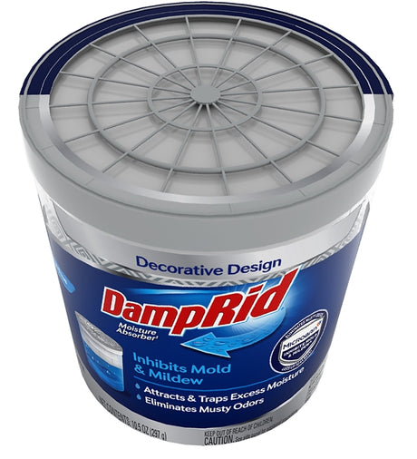 DampRid FG01K Moisture Absorbing System, 10.5 oz Pail, Solid, Odorless