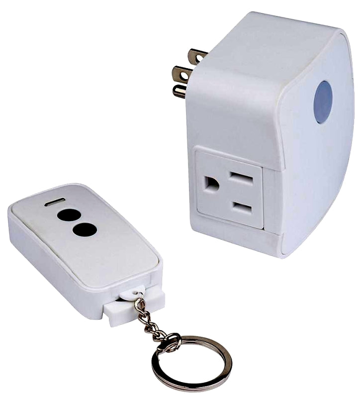 Westek RFK1606LC Wireless Remote Fob, 15 A, 120 V, 1875 W, CFL, Incandescent, LED Lamp, White