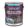 Valspar 024.0082031.007 Porch and Floor Paint, Dark Gray, 1 gal, 100 sq-ft/gal Coverage Area, Pack of 4