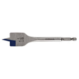 Irwin 88818 Spade Drill Bit, 1-1/8 in Dia, 6 in OAL, Flat Flute, 1/4 in Dia Shank, Hex Shank