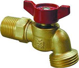B & K 103-054HN Hose Bibb, 3-1/10 in L, 3/4 x 3/4 in, MPT x Male Hose, 125 psi, Brass Body, Antique