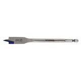 Irwin 88809 Spade Drill Bit, 9/16 in Dia, 6 in OAL, Flat Flute, 1/4 in Dia Shank, Hex Shank