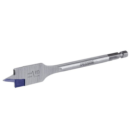 Irwin 88811 Spade Drill Bit, 11/16 in Dia, 6 in OAL, Flat Flute, 1/4 in Dia Shank, Hex Shank