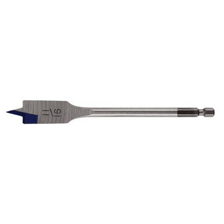 Irwin 88811 Spade Drill Bit, 11/16 in Dia, 6 in OAL, Flat Flute, 1/4 in Dia Shank, Hex Shank