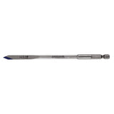 Irwin 88804 Spade Drill Bit, 1/4 in Dia, 6 in OAL, Flat Flute, 1/4 in Dia Shank, Hex Shank