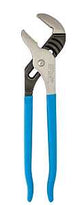 Channellock 440 Tongue and Groove Plier, 12 in OAL, 2-1/4 in Jaw Opening, Blue Handle, Cushion-Grip Handle