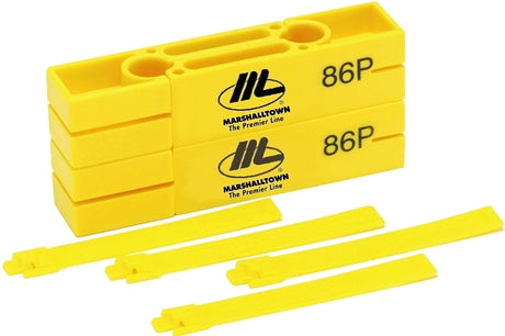 Marshalltown 86P Line Block and Twig, 5 in L, 2-1/4 in W, HDPE, Bright Yellow