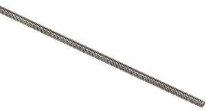 National Hardware 4002BC Series N218-214 Threaded Rod, 1/4-20 in Thread, 36 in L, Coarse Grade, Stainless Steel
