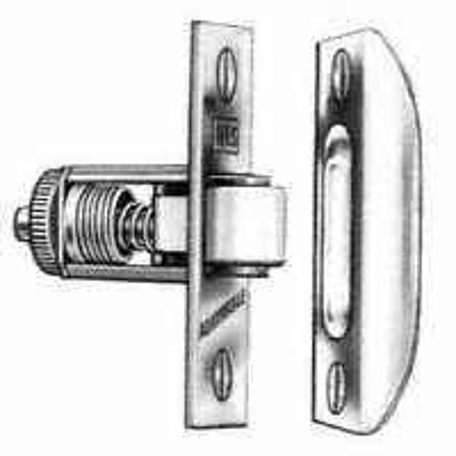 Schlage 335F3 Roller Catch, Metal, Bright Brass