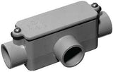 Carlon E983E-CTN Conduit Body, IMC, Rigid, 3/4 in Hub, 6-7/8 in OAL, PVC, Gray