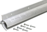 M-D 68726 Door Sweep, 36 in L, 1-7/8 in W, Aluminum Flange, Vinyl Insert