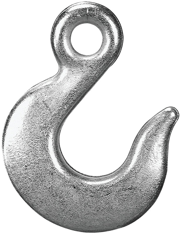 Campbell T9101824 Eye Slip Hook, 5.91 in, 1/2 in, 9200 lb Working Load, 43 Grade, Steel, Zinc