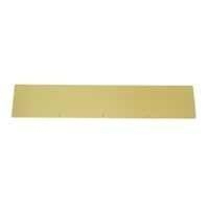 Schlage C8400PA3-6X34 Kick Plate, 34 in L, 6 in W, Aluminum, Brass