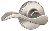 Schlage J Series J10SEV619 Passage Lever, Mechanical Lock, Satin Nickel, Metal, Residential, 3 Grade, 7/8 in Housing Dia