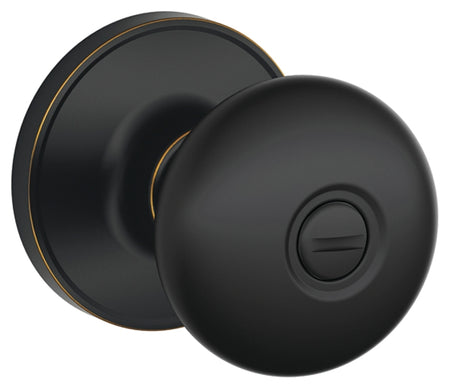 Schlage J Series J170 STR 716 Dummy Knob, Knob Handle, Round Design, Aged Bronze, Residential, Metal