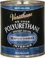 Rust-Oleum 200141H Polyurethane, Semi-Gloss, Liquid, Crystal Clear, 1 qt, Can