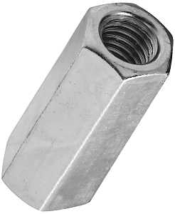 National Hardware 4003 Series N182-691 Coupling Nut, UNC Thread, 7/16-14 Thread, Steel, Zinc