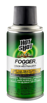 Hot Shot 96180 Fogger with Odor Neutralizer, 2000 cu-ft Coverage Area, Light Yellow/Water White