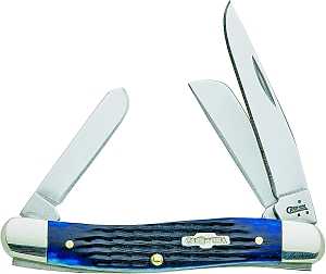 Case 02801 Folding Pocket Knife, Clip, Sheep Foot and Spey Blade, Polished Mirror Blade, Stainless Steel Blade