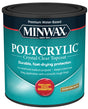 Minwax Polycrylic 64444444 Polyurethane, Semi-Gloss, Liquid, Crystal Clear, 1 qt Can