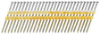 Senco GD25AABSN Collated Nail, 2-1/2 in L, Galvanized Steel, Full Round Head, Smooth Shank