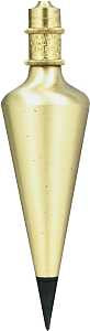 General 800-12 Plumb Bob, Solid Brass, Lacquered