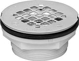 Oatey 42099 Shower Drain, PVC, White, For: 2 in SCH 40 DWV Pipes