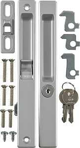 Wright Products VK1195 Door Lockset, Aluminum, 1 to 1-1/4 in Thick Door, Reversible Hand