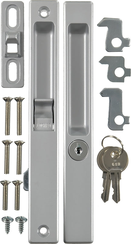 Wright Products VK1195 Door Lockset, Aluminum, 1 to 1-1/4 in Thick Door, Reversible Hand