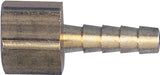 Tru-Flate 21-242 Air Hose Fitting, 1/4 in, FNPT x Barb, Brass