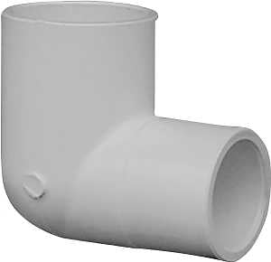 IPEX 435535 Reducing Pipe Elbow, 3/4 x 1/2 in, Slip x Slip, 90 deg Angle, PVC, White, SCH 40 Schedule