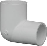 IPEX 435535 Reducing Pipe Elbow, 3/4 x 1/2 in, Slip x Slip, 90 deg Angle, PVC, White, SCH 40 Schedule
