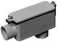Carlon E986GR Conduit Body, 1-1/4 in Hub, 2-3/4 in OAL, PVC, Gray