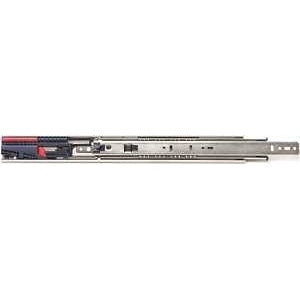 Knape & Vogt 8450FMP 18 Drawer Slide, 18 in L Extension, 100 lb, 1/2 in W Rail, Anochrome