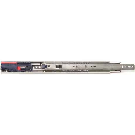 Knape & Vogt 8450FMP 18 Drawer Slide, 18 in L Extension, 100 lb, 1/2 in W Rail, Anochrome