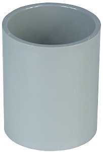Carlon E940JR-CTN Standard Coupling, 2 in, 2.19 in ID x 2.734 in OD Dia, 2-1/2 in L, PVC, Gray