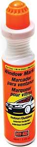 Hy-Ko 40615 Window Marker, Non-Toxic, Rain-Resistant, Orange, Pack of 3